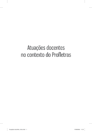 Capa do livro atuações docentes