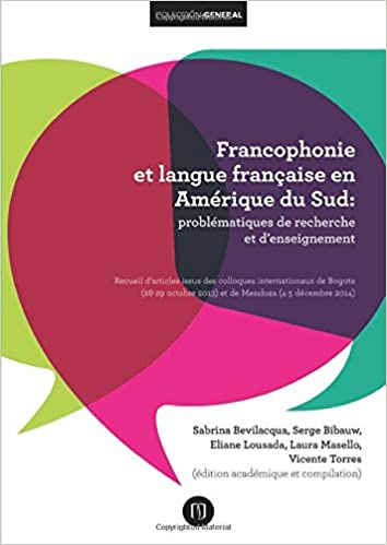 Capa do livro Francophonie et langue française en Amerique du Sud