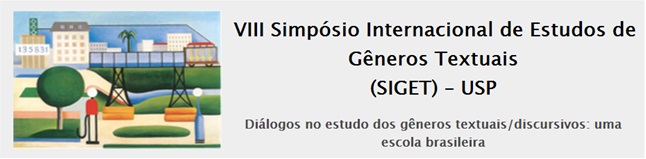Banner do VII simpósio internacional de estudos de gêneros textuais 
