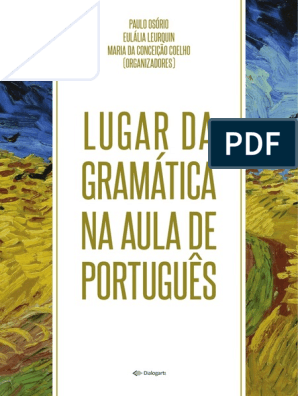 Capa do livro Lugar da gramatica na aula de português